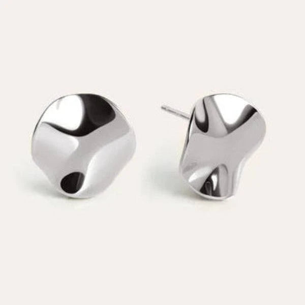 Aretes dorados con diseño asimétrico - Dressygt