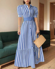 Vestido casual de rallas - Dressygt