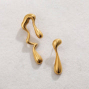 Aretes colgantes con diseño irregular - Dressygt