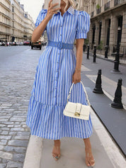 Vestido casual de rallas - Dressygt