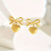 Aretes con diseño de corazón - Dressygt