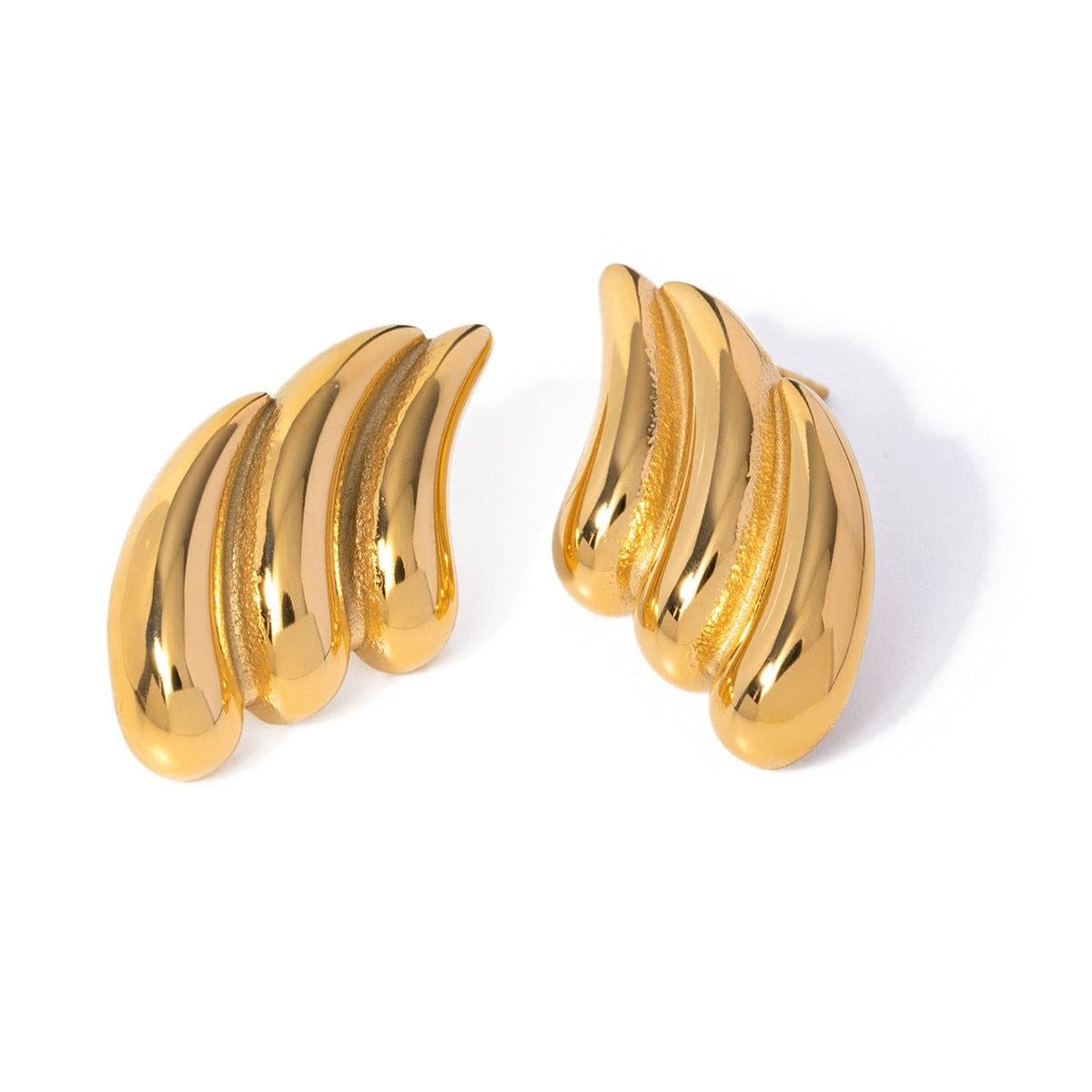 Aretes dorador de acero inoxidable - Dressygt