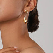 Aretes colgantes con diseño de gota - Dressygt