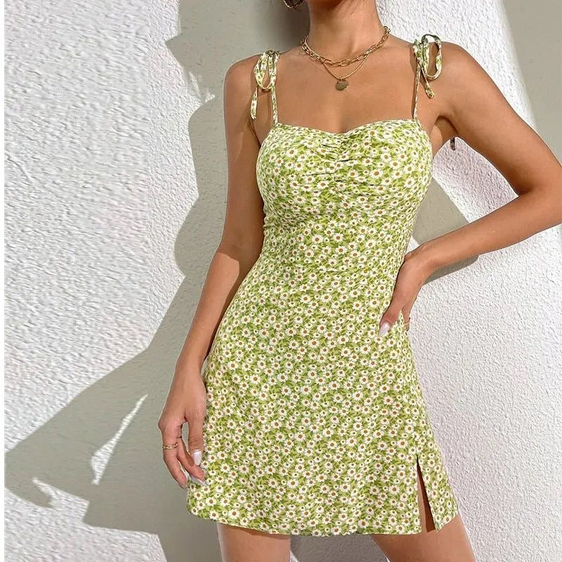 Vestido corto floreado - Dressygt