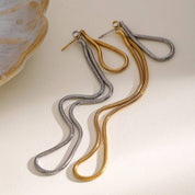 Aretes dorados colgantes - Dressygt