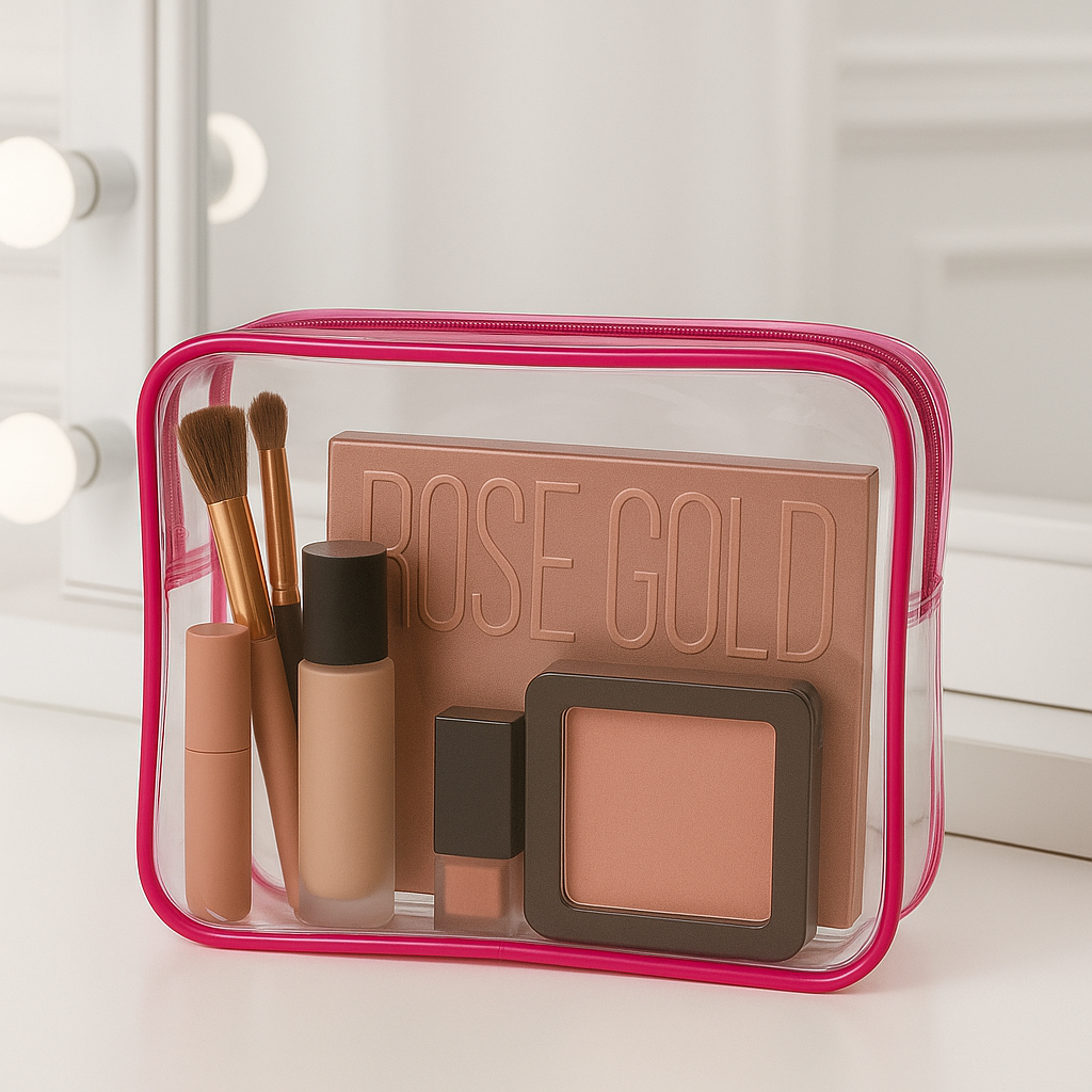 Cosmetiquera pequeña transparente