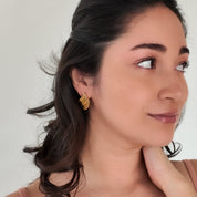 Aretes dorador de acero inoxidable - Dressygt