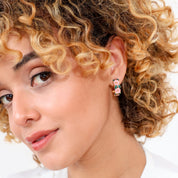 Argollas con diseño de flores - Dressygt