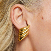 Aretes dorador de acero inoxidable - Dressygt