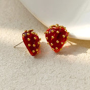 Aretes con diseño de fresa - Dressygt