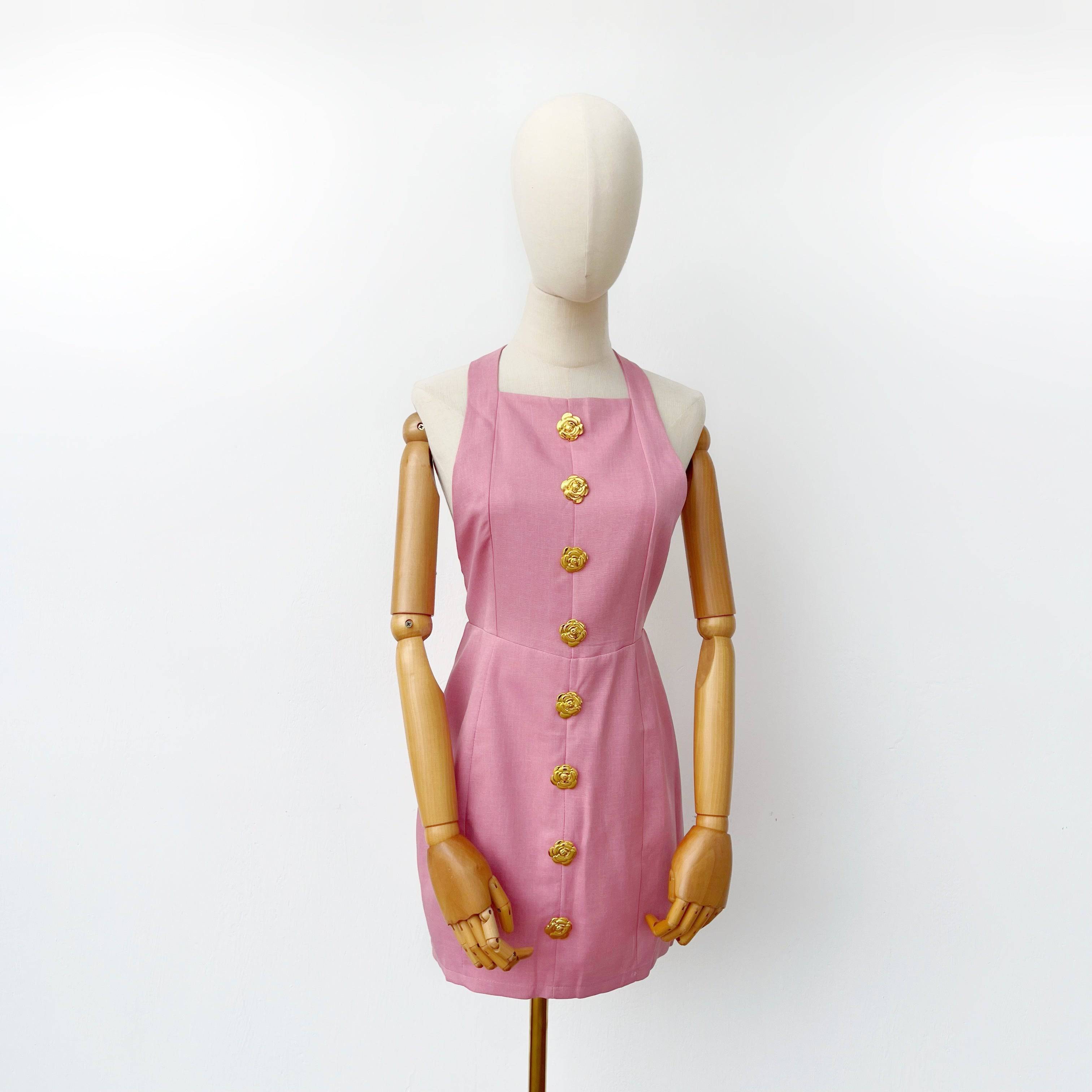 Vestido corto rosa - Dressygt