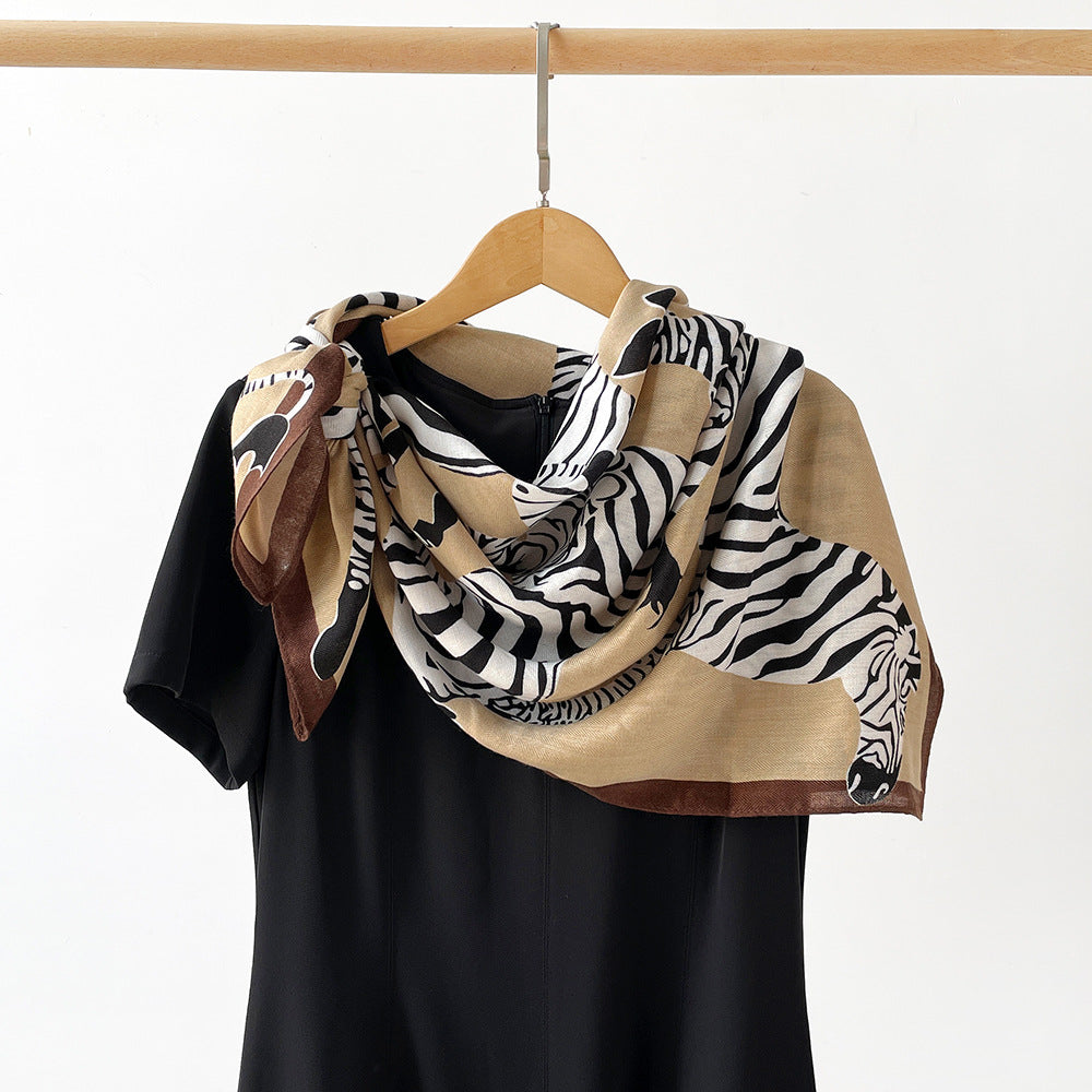 Pañuelo grande de cebra