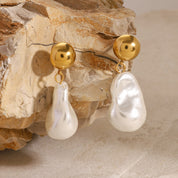Aretes colgantes de perla - Dressygt