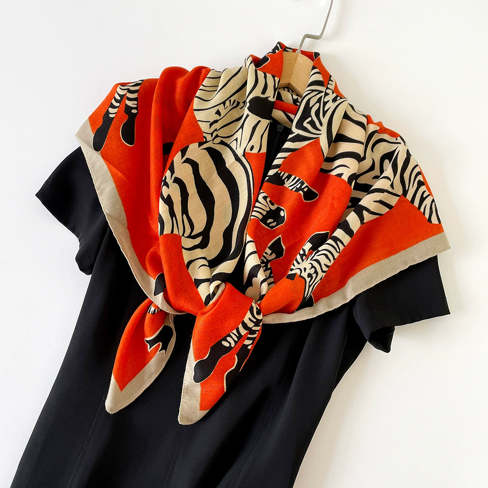 Pañuelo grande de cebra