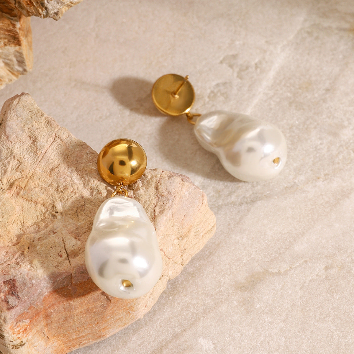 Aretes colgantes de perla - Dressygt