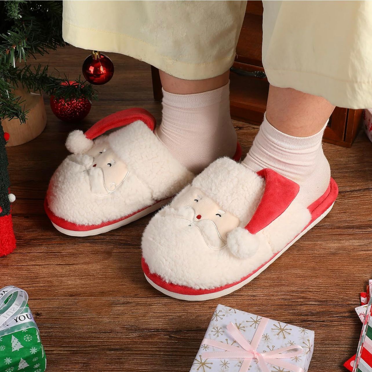 Pantuflas navideñas Santa Claus