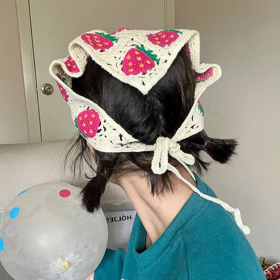 Pañuelo de crochet para el cabello
