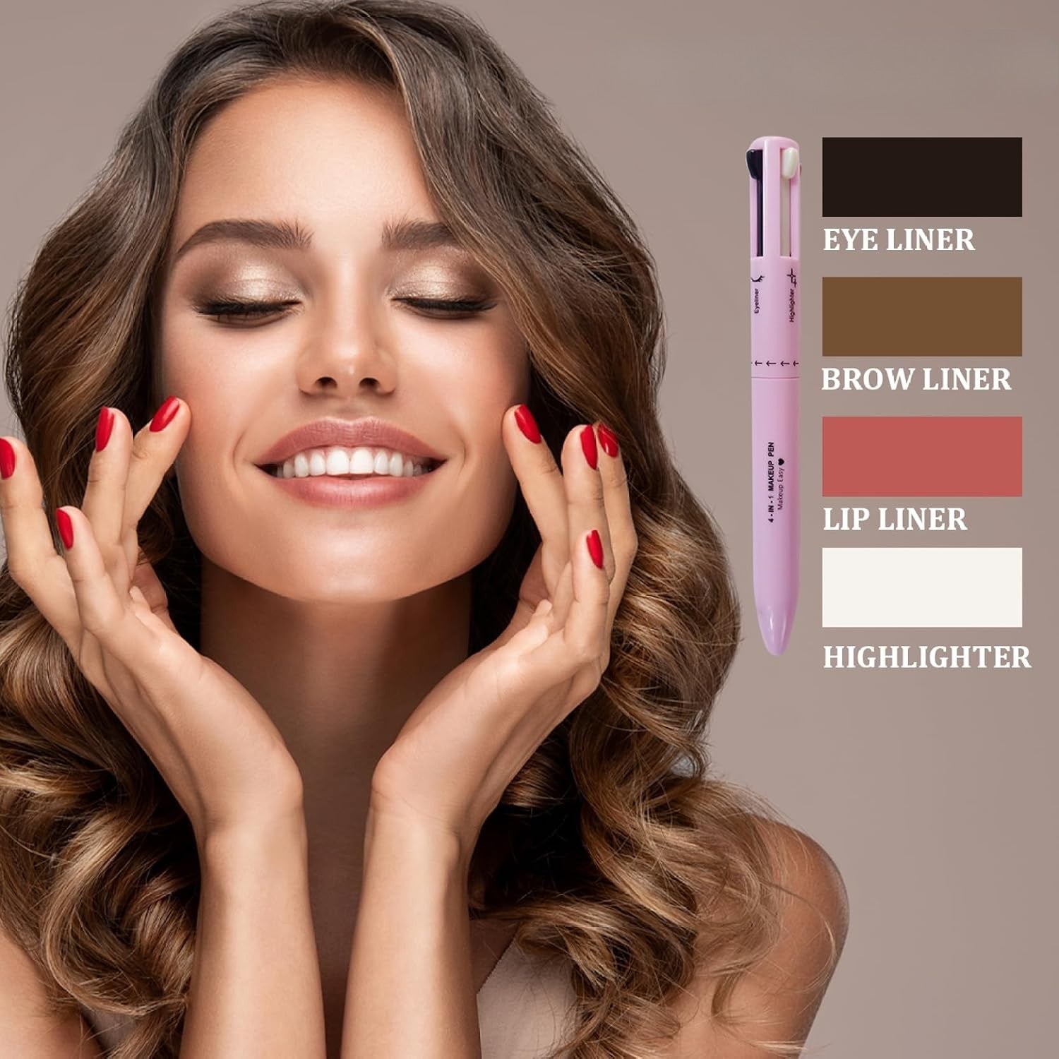Lápiz de maquillaje 4 en 1
