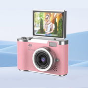 Cámara digital 4K con pantalla abatible