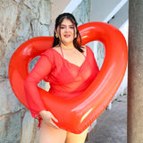 Flotador en forma de corazón