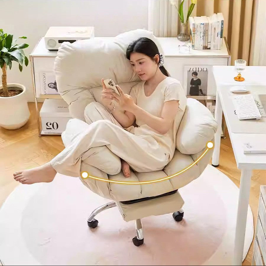 Sillón giratorio reclinable con ruedas - Dressygt