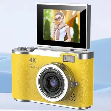 Cámara digital 4K con pantalla abatible