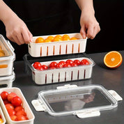 Plato organizador de dos espacios de alimentos para refri - Dressygt