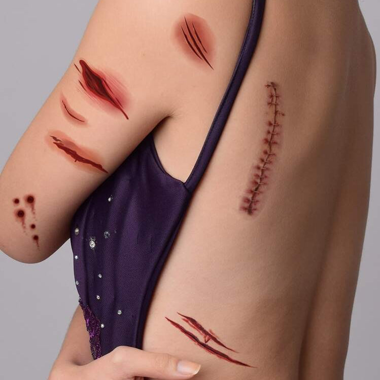 Stickers de heridas falsas