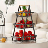 Organizador de frutas de 3 niveles