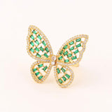 Anillo con diseño de mariposa