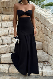 Vestido tubo sin tirantes