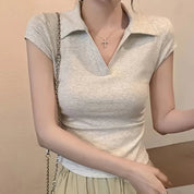 Blusa con cuello semi formal - Dressygt