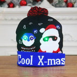 Gorro navideño con luces