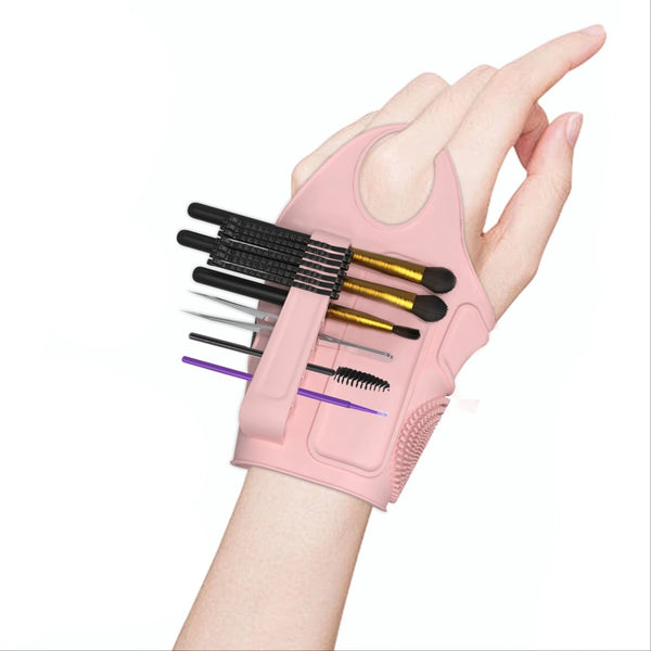 Guante para brochas de maquillaje