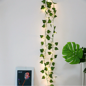 Tira de hojas decorativas con luz led