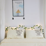 Tira de hojas decorativas con luz led