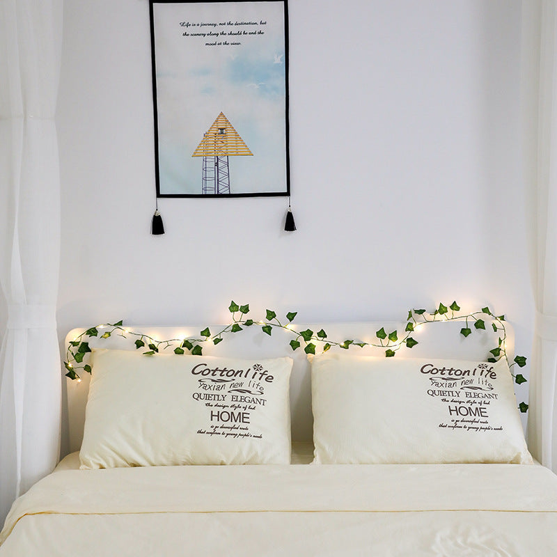 Tira de hojas decorativas con luz led