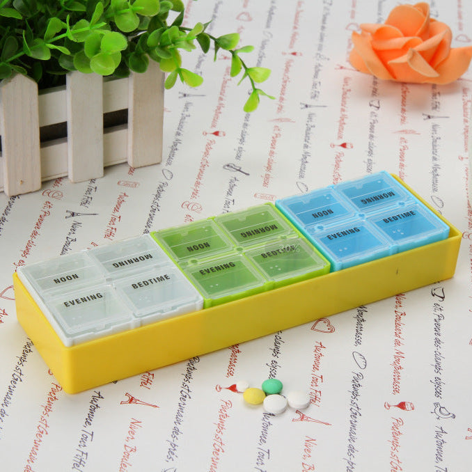 Pastillero semanal desmontable con compartimentos diarios - Dressygt