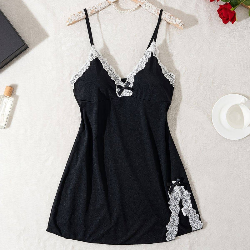 Camisón con detalle de encaje