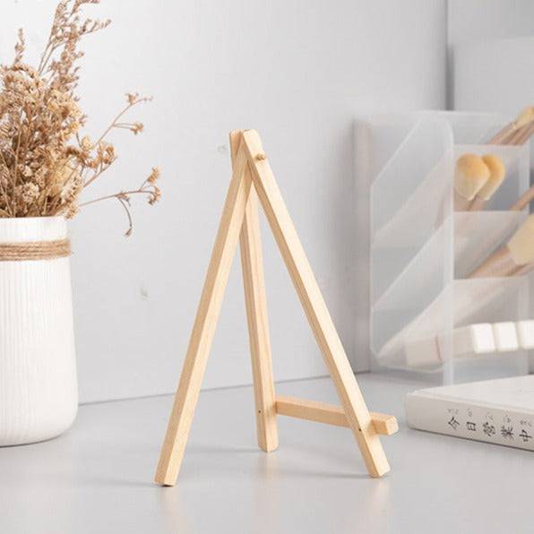 Soporte de madera para celular