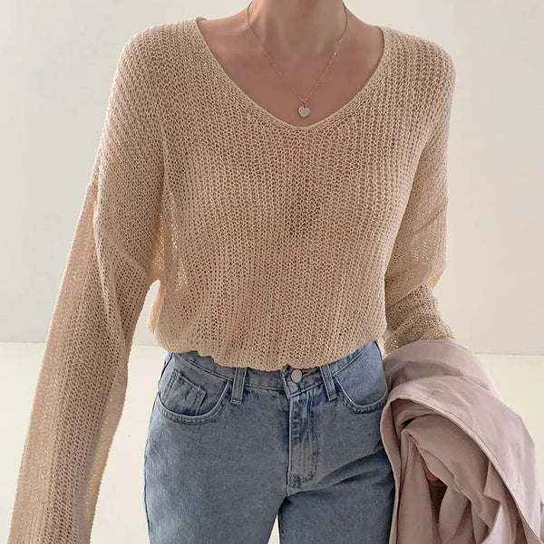 Blusa de semitransparente
