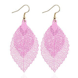 Aretes de hoja