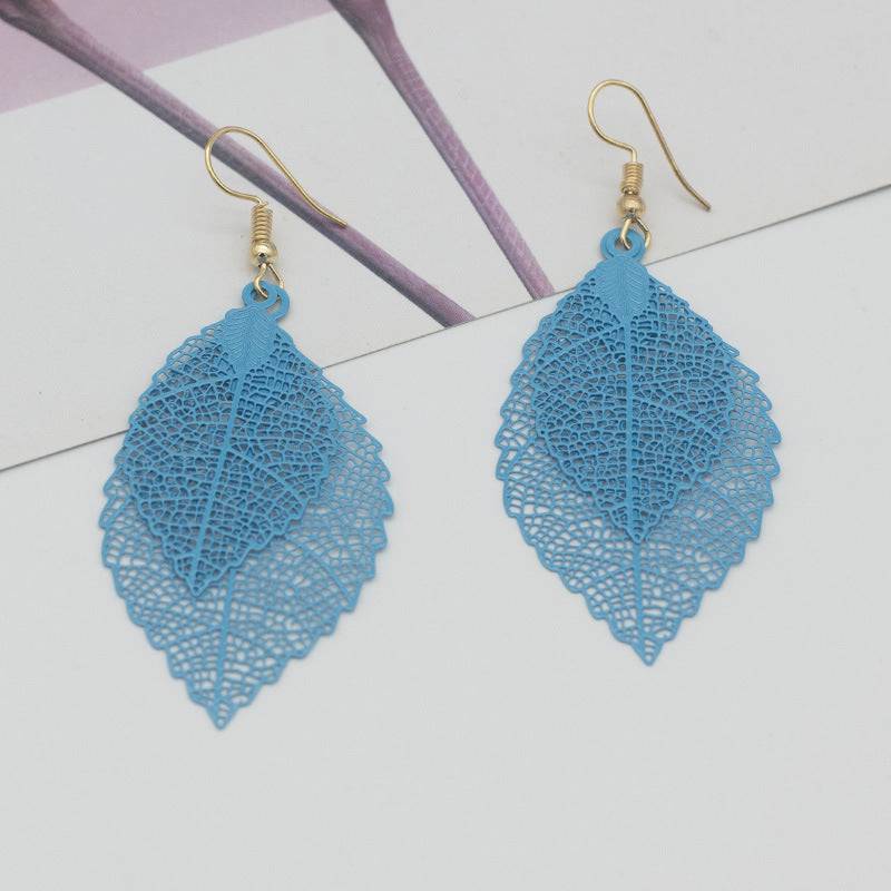 Aretes de hoja