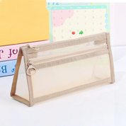 Estuche de malla con doble cierre