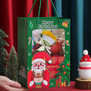 Bolsa navideña grande con Santa