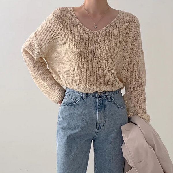 Blusa de semitransparente