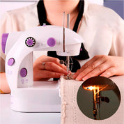 Mini máquina de coser portátil con pedal