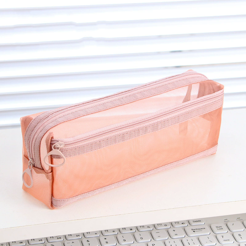 Estuche transparente de malla