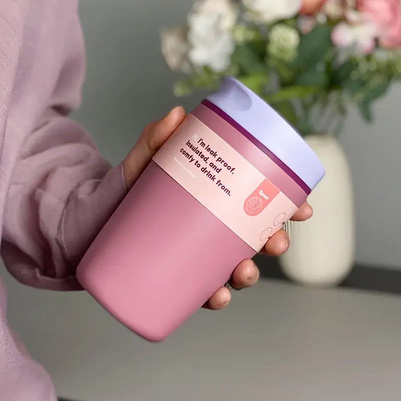 Vaso de acero inoxidable con tapa aislada