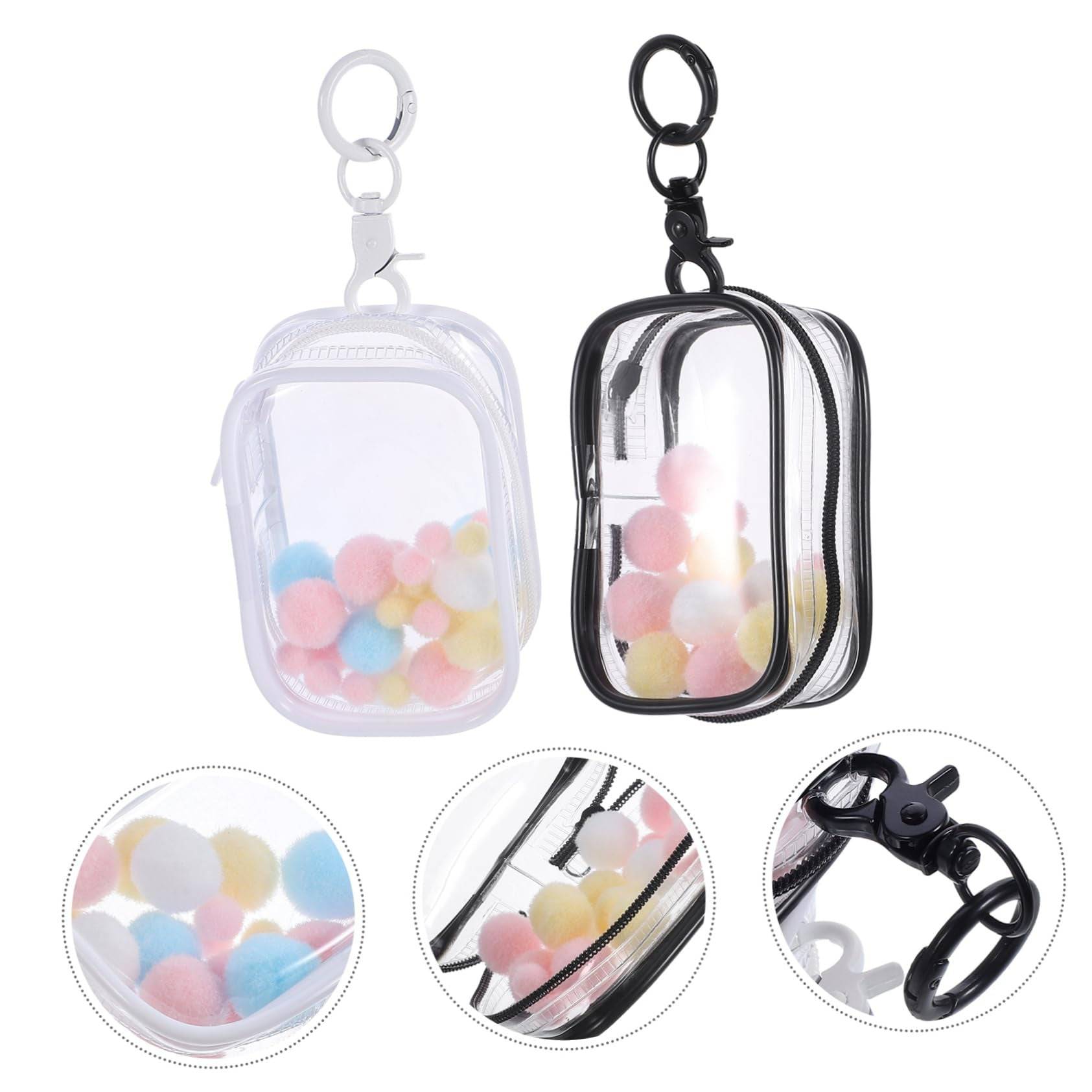 Mini bolso transparente tipo llavero - Dressygt